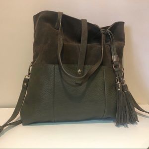 Olive Green Moda Luxe Tote Bag